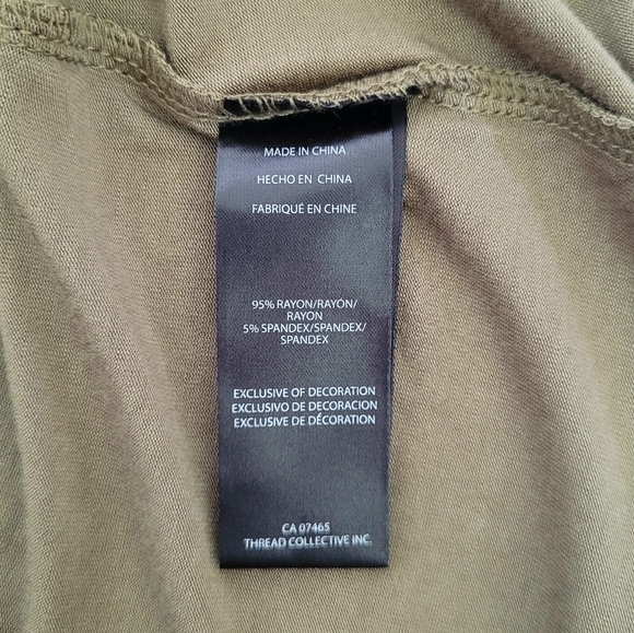 bebe Martini🍸Olive🫒 Top with Zipper Detail - NWT - Picture 9 of 13